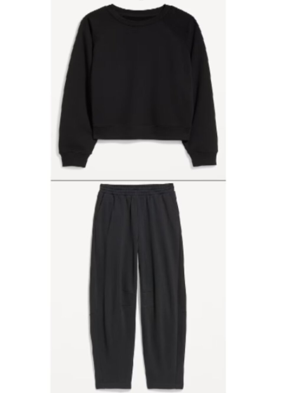 NWT 2X Old Navy SoComfy Oversized Raglan Sweatshirt+ Mid-Rise Barrel Sweatpants